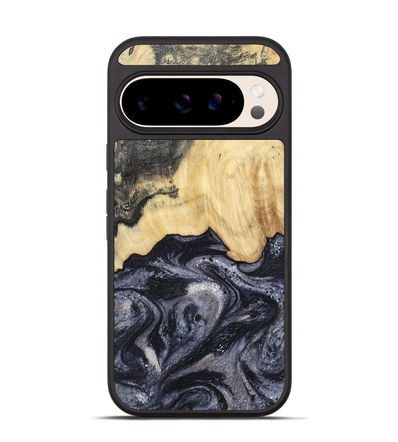 Pixel 10 Pro Wood Phone Case - Sloane (Black & White, 798282)