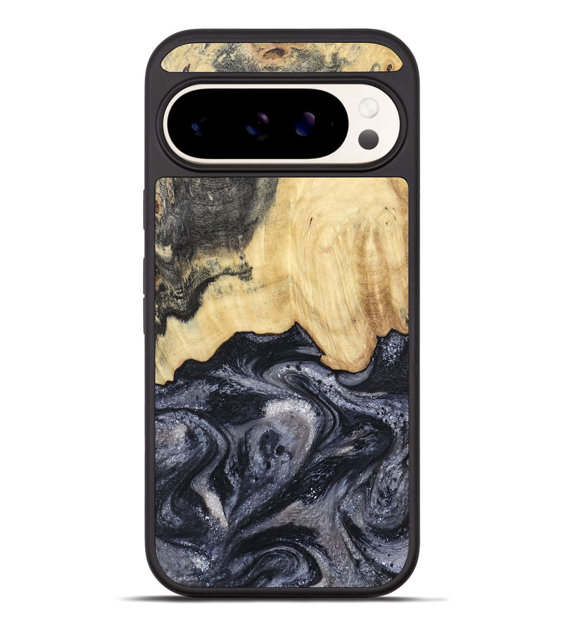 Pixel 10 Pro XL Wood Phone Case - Sloane (Black & White, 798282)