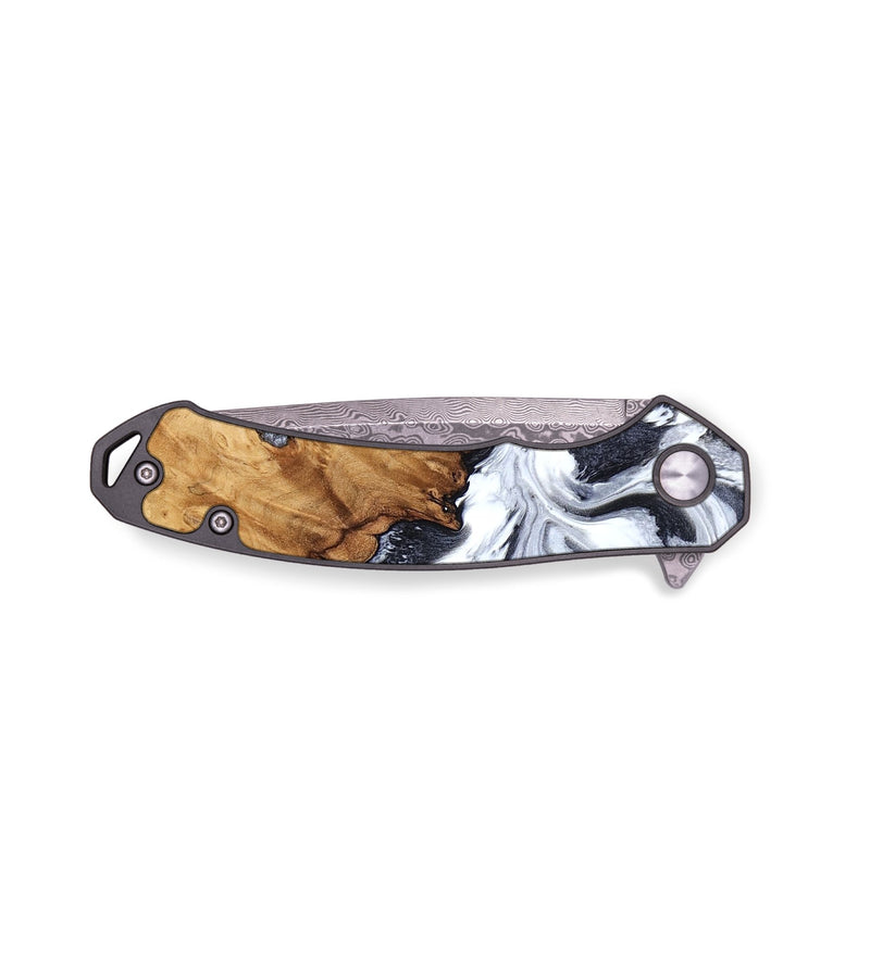 EDC Wood Pocket Knife - Westley (Black & White, 798284)