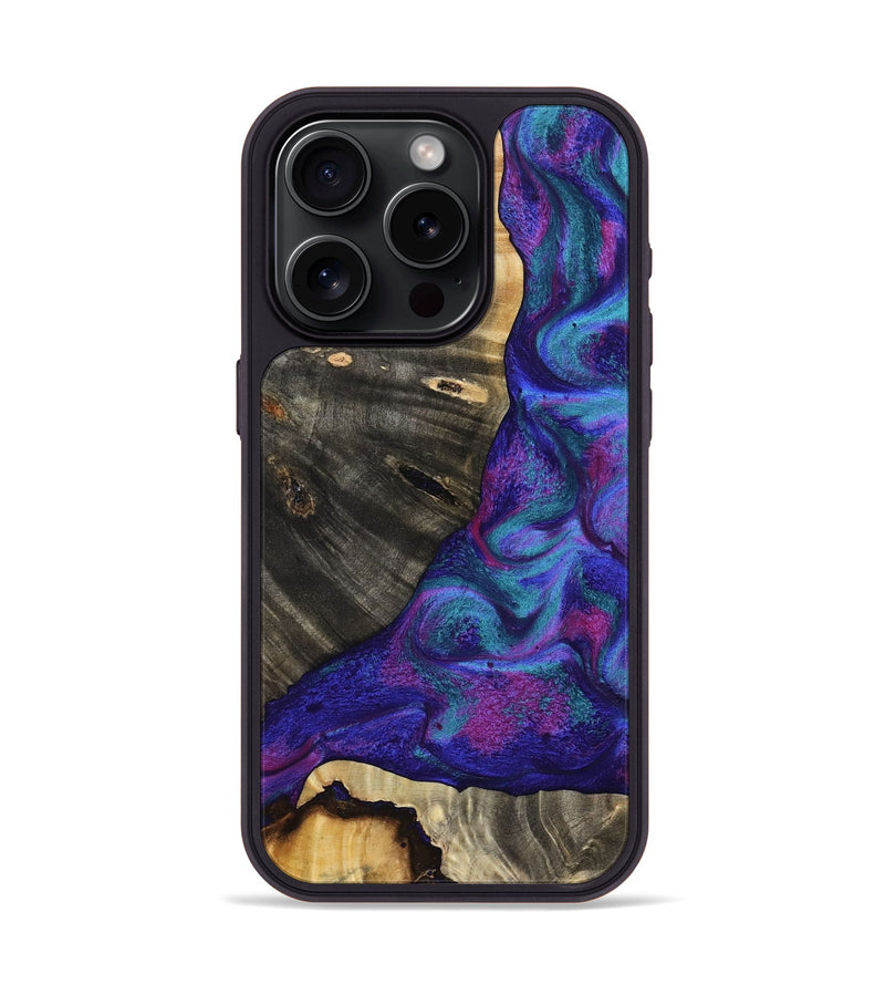iPhone 15 Pro Wood Phone Case - Dayton (Purple, 798297)