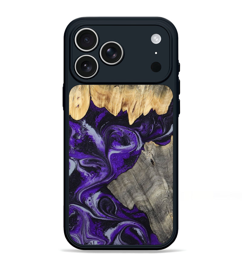 iPhone 17 Pro Max Wood Phone Case - Aleta (Purple, 798318)