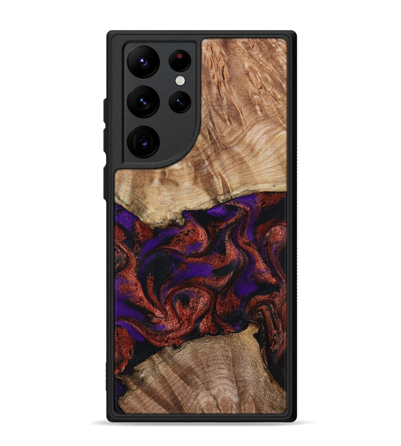 Galaxy S22 Ultra Wood Phone Case - Karie (Purple, 798323)