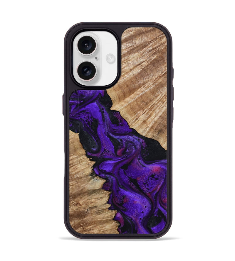 iPhone 17 Wood Phone Case - Louise (Purple, 798328)