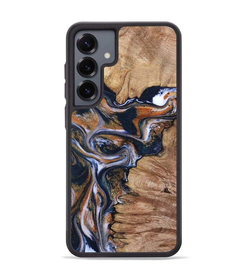 Galaxy S25 Plus Wood Phone Case - Helena (Teal & Gold, 798348)