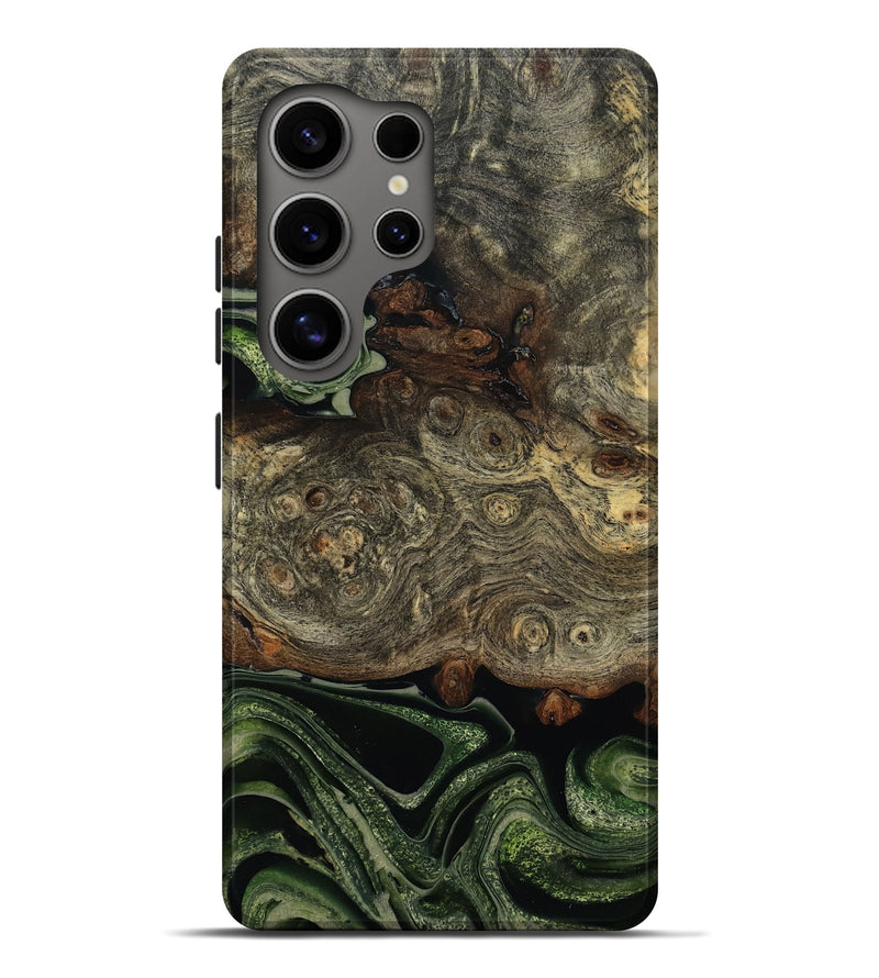 Galaxy S25 Ultra Wood Live Edge Phone Case - Dolly (Green, 798355)