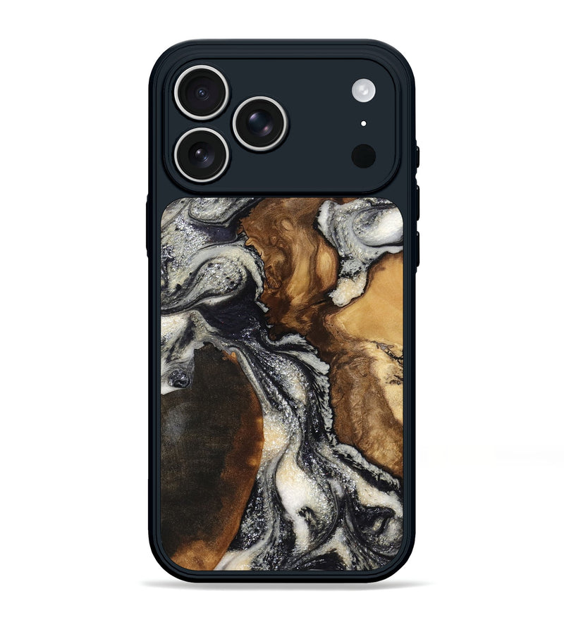 iPhone 17 Pro Max Wood Phone Case - Ashlynn (Black & White, 798376)