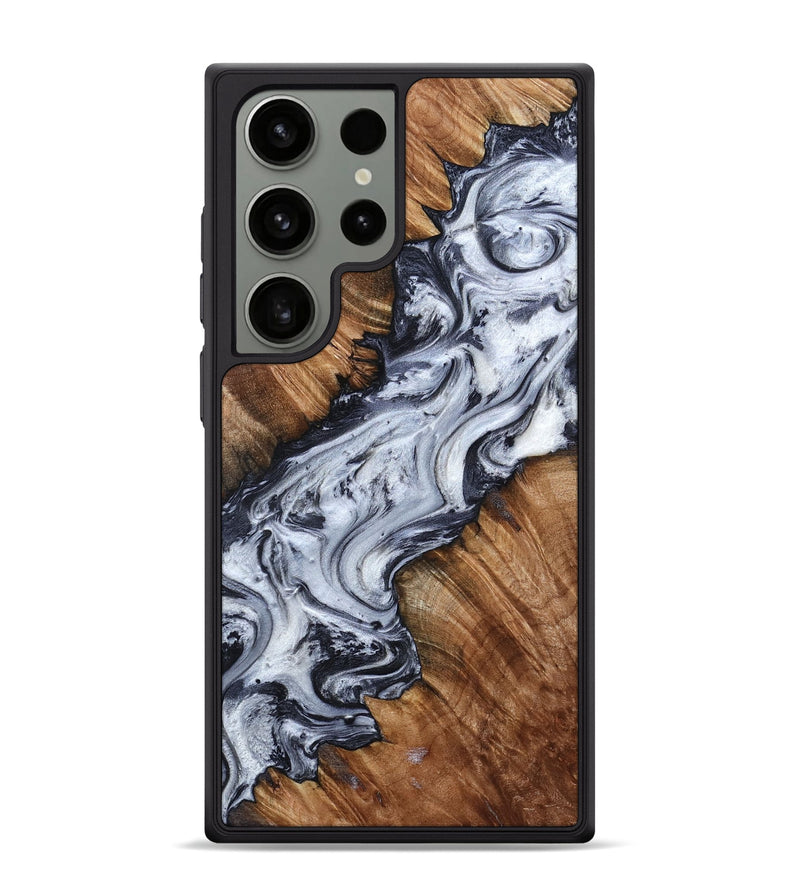 Galaxy S24 Ultra Wood Phone Case - Carina (Black & White, 798383)
