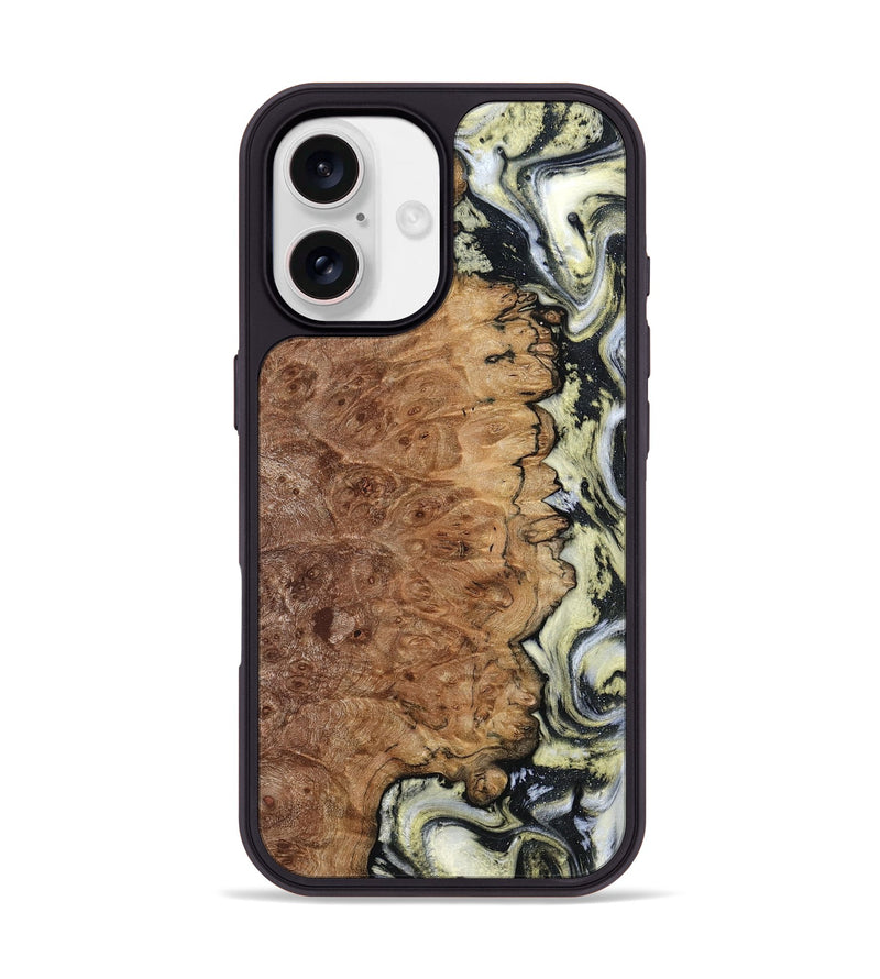 iPhone 17 Wood Phone Case - Lucinda (Black & White, 798408)