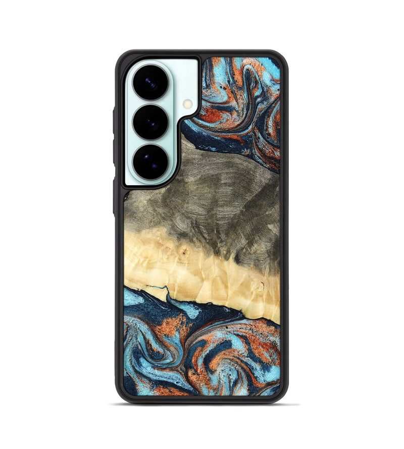 Galaxy S26 Wood Phone Case - Juliet (Teal & Gold, 798678)