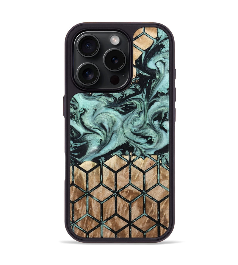iPhone 16 Pro Wood Phone Case - Soleil (Pattern, 798730)