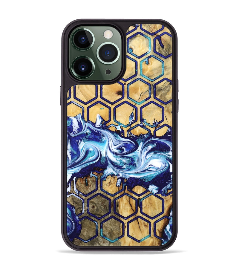 iPhone 13 Pro Max Wood Phone Case - Leatha (Pattern, 798739)