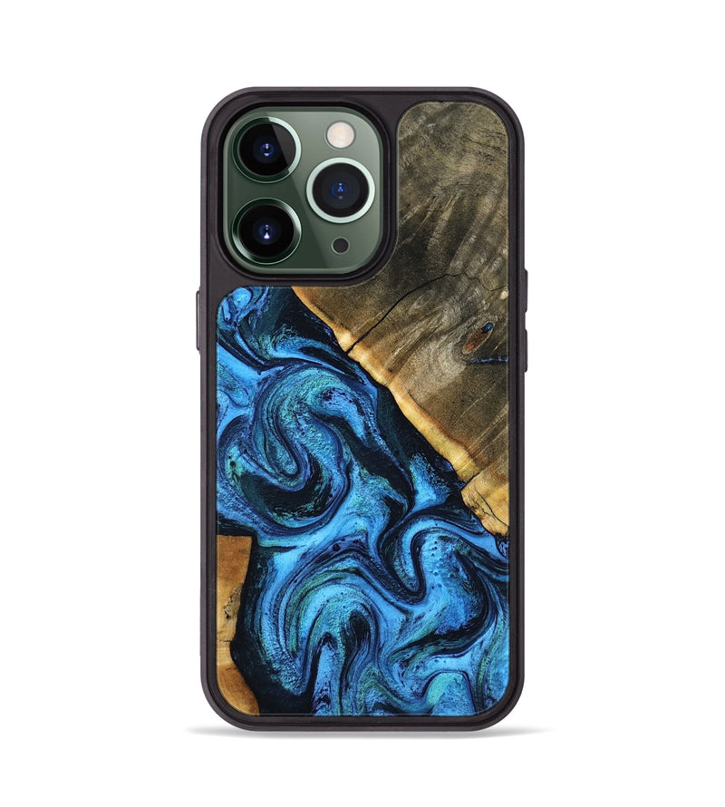 iPhone 13 Pro Wood Phone Case - Marlys (Blue, 798911)