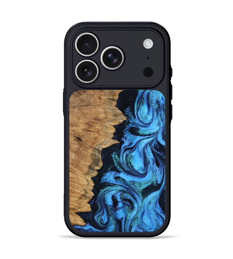 iPhone 17 Pro Wood Phone Case - Norris (Blue, 798914)
