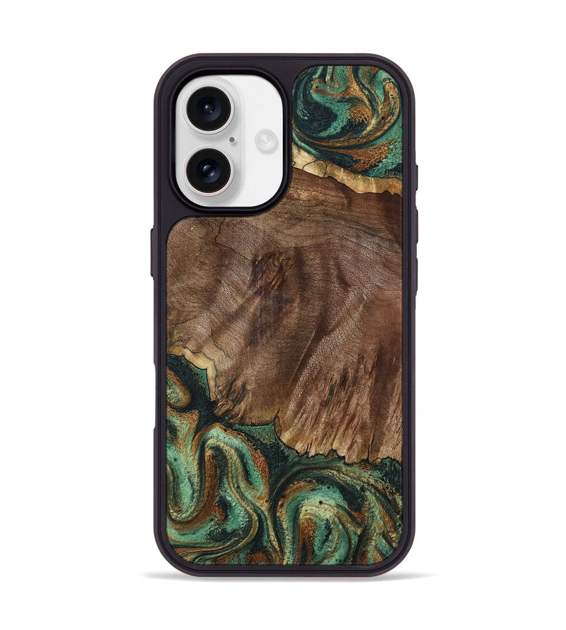 iPhone 17 Wood Phone Case - Shante (Green, 798931)