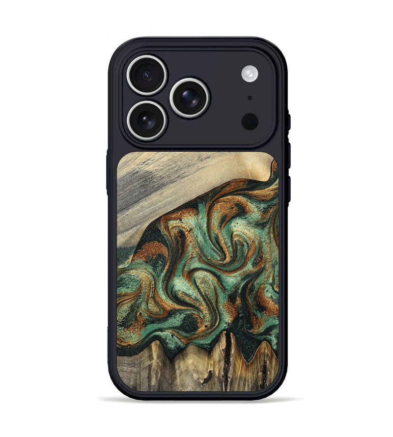 iPhone 17 Pro Wood Phone Case - Emerson (Green, 798937)