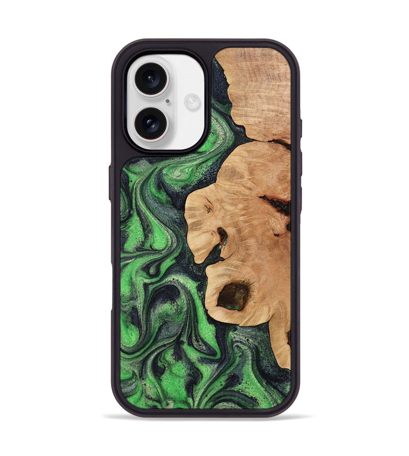 iPhone 17 Wood Phone Case - Jace (Green, 798939)