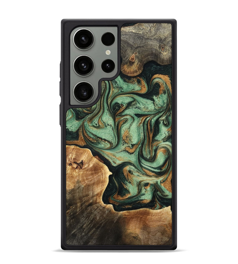 Galaxy S24 Ultra Wood Phone Case - Bettie (Green, 798940)