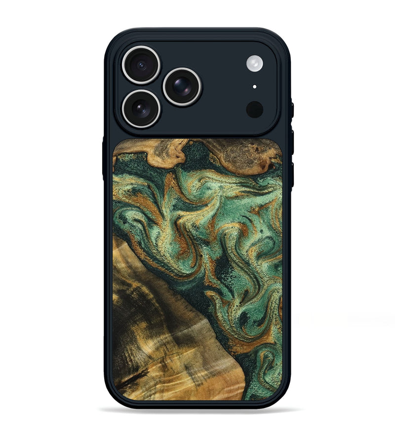 iPhone 17 Pro Max Wood Phone Case - Julian (Green, 798963)