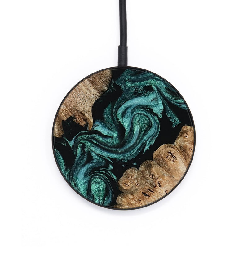 Circle Wood Wireless Charger - Zavier (Green, 798972)