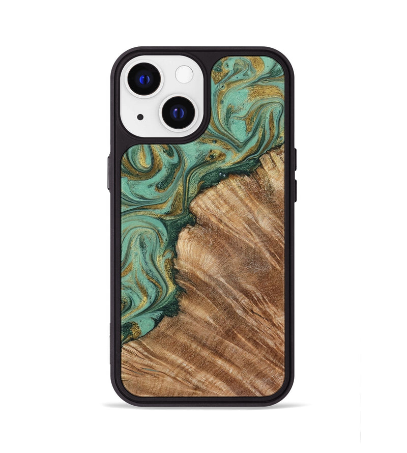iPhone 13 Wood Phone Case - Jaida (Green, 798973)