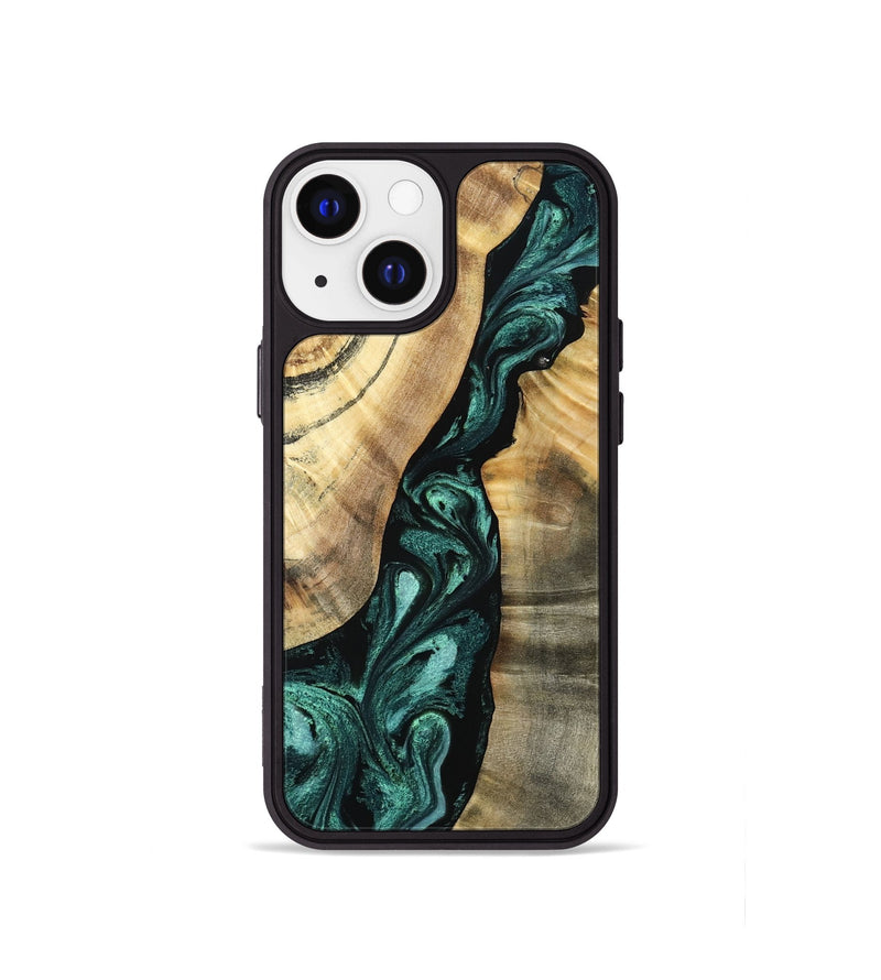 iPhone 13 mini Wood Phone Case - Alene (Green, 798974)