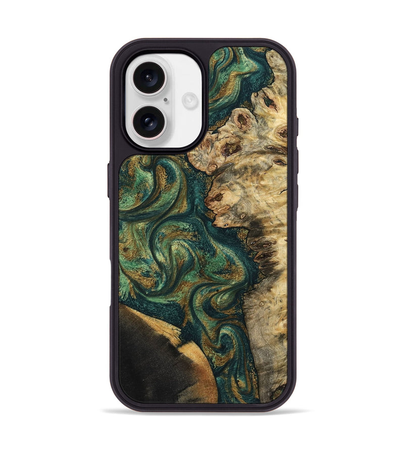 iPhone 17 Wood Phone Case - Dannie (Green, 798992)