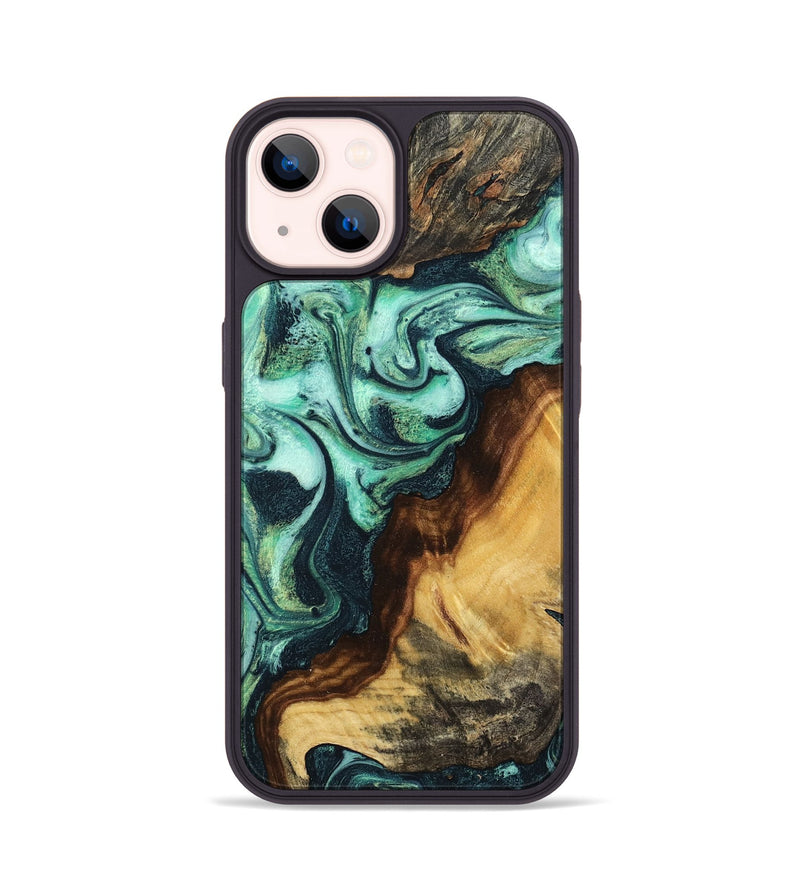 iPhone 14 Wood Phone Case - Carlene (Green, 799012)