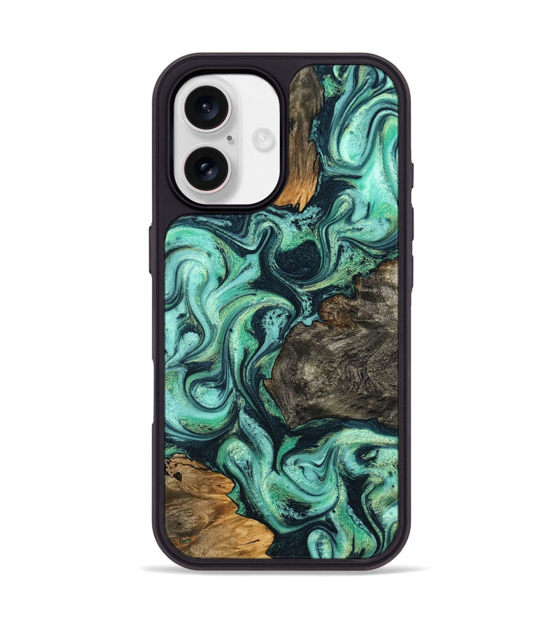 iPhone 17 Wood Phone Case - Luther (Green, 799018)