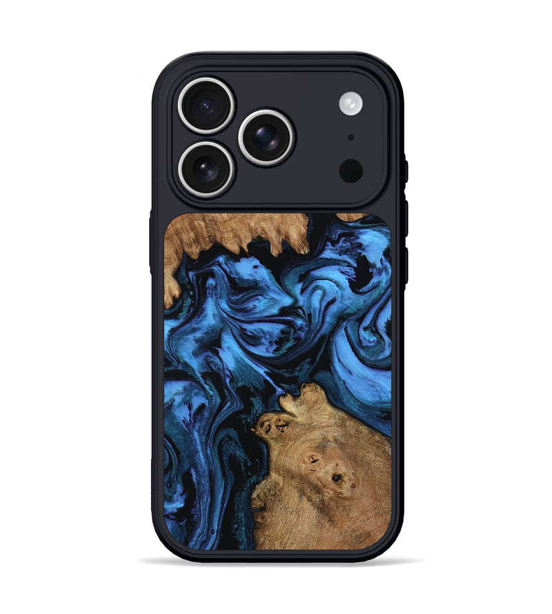 iPhone 17 Pro Wood Phone Case - Allyssa (Blue, 799033)