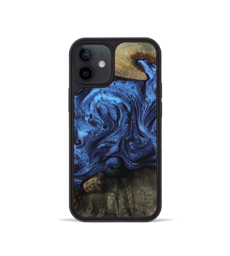 iPhone 12 mini Wood Phone Case - Case (Blue, 799036)