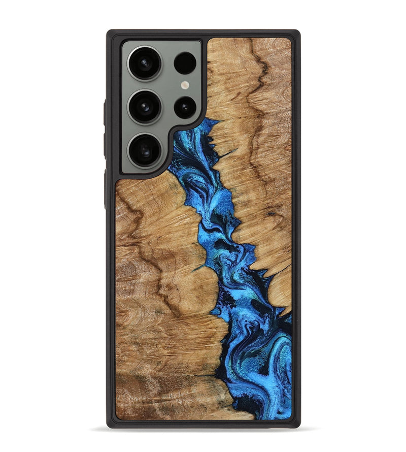 Galaxy S23 Ultra Wood Phone Case - Icie (Blue, 799038)