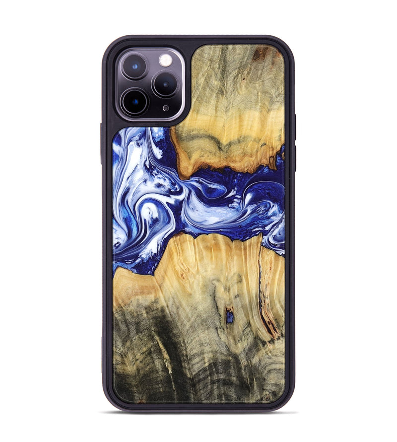 iPhone 11 Pro Max Wood Phone Case - Leanne (Blue, 799040)