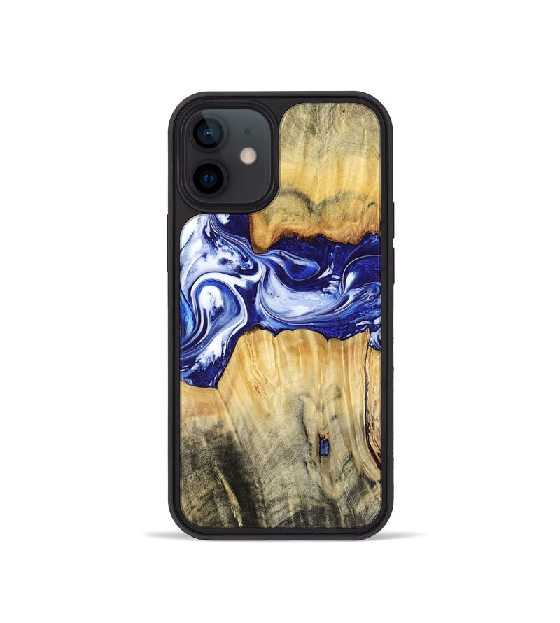 iPhone 12 mini Wood Phone Case - Leanne (Blue, 799040)