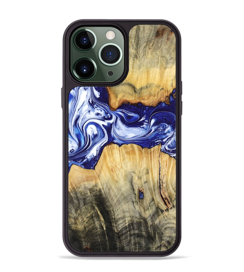 iPhone 13 Pro Max Wood Phone Case - Leanne (Blue, 799040)