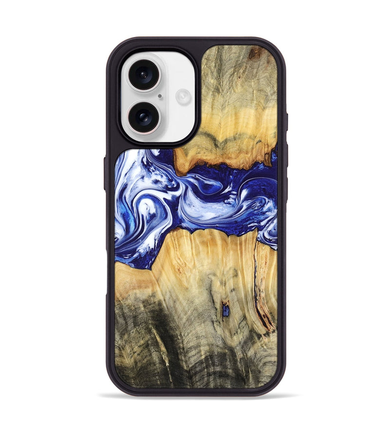 iPhone 17 Wood Phone Case - Leanne (Blue, 799040)