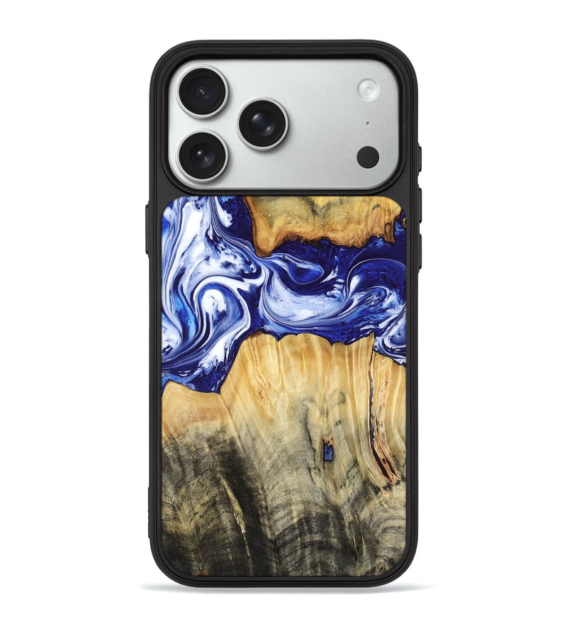 iPhone 18 Pro Max Wood Phone Case - Leanne (Blue, 799040)
