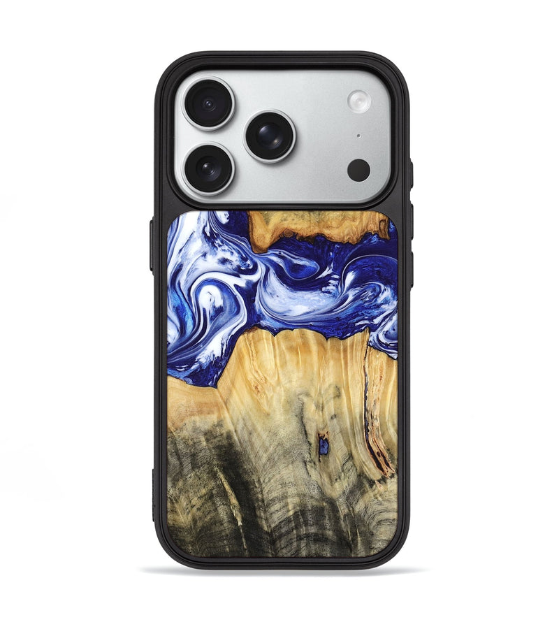 iPhone 18 Pro Wood Phone Case - Leanne (Blue, 799040)