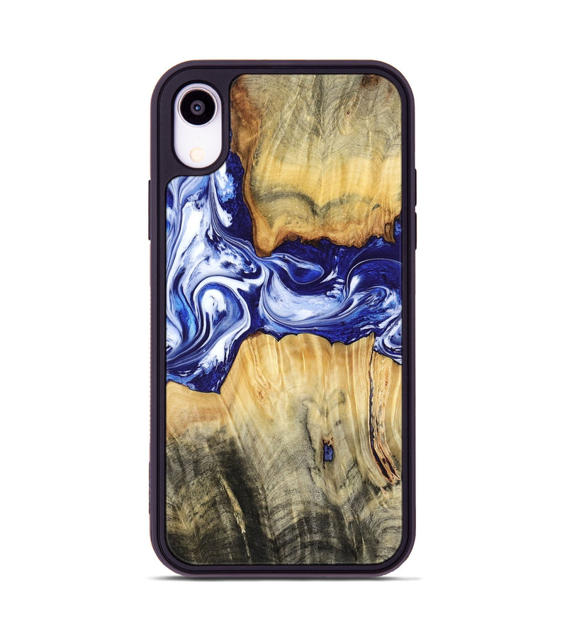 iPhone Xr Wood Phone Case - Leanne (Blue, 799040)