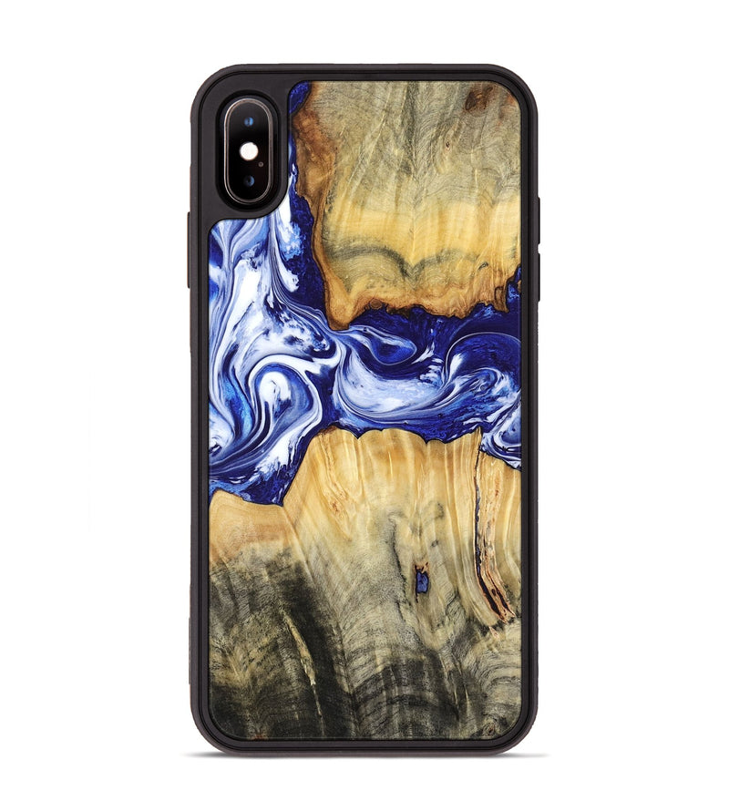 iPhone Xs Max Wood Phone Case - Leanne (Blue, 799040)