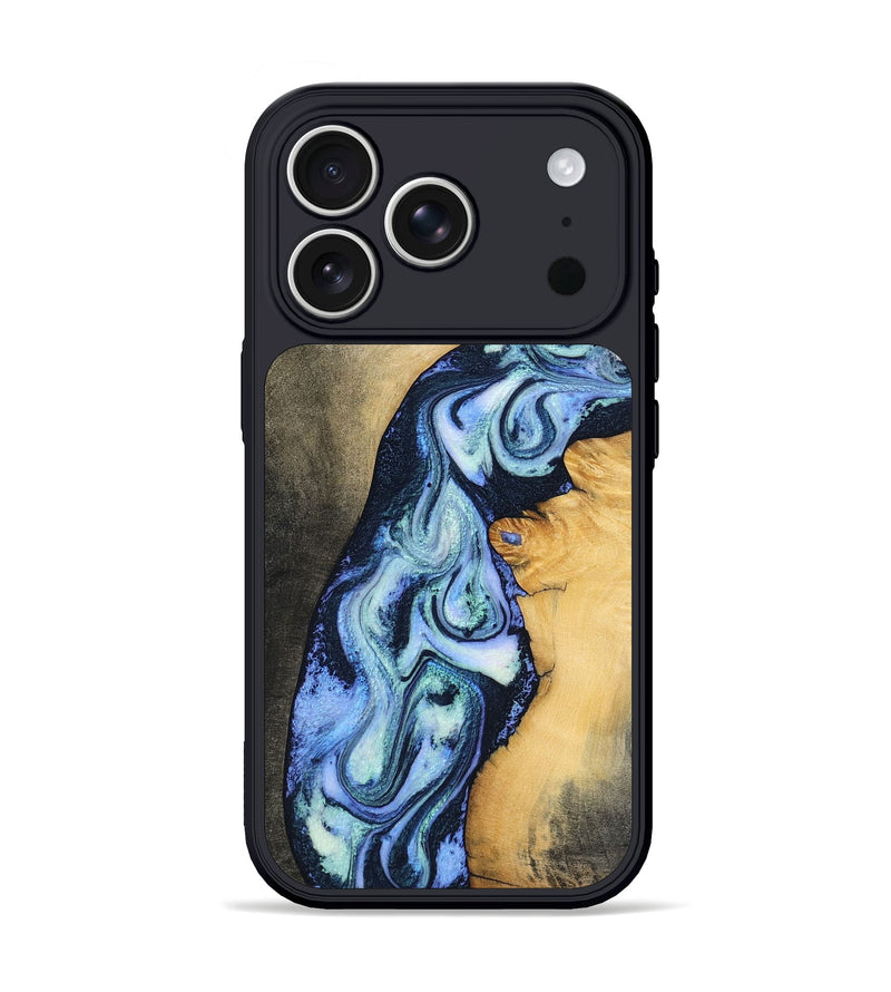 iPhone 17 Pro Wood Phone Case - Kiana (Blue, 799044)