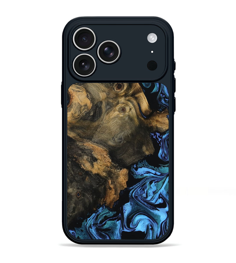iPhone 17 Pro Max Wood Phone Case - Javier (Blue, 799045)