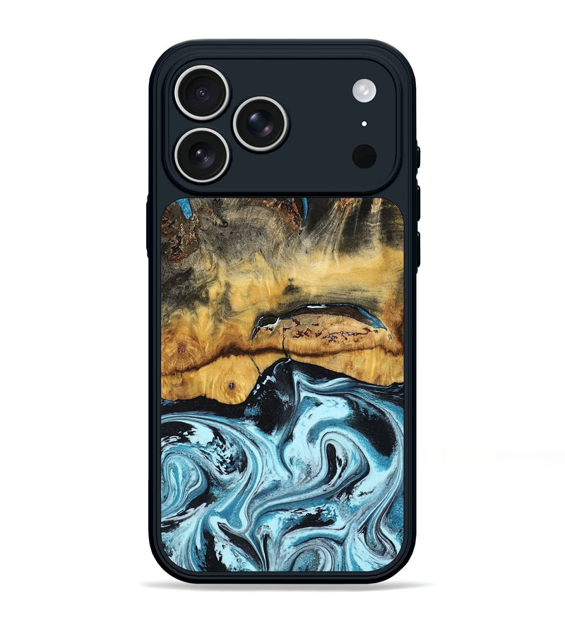 iPhone 17 Pro Max Wood Phone Case - Jesse (Blue, 799047)