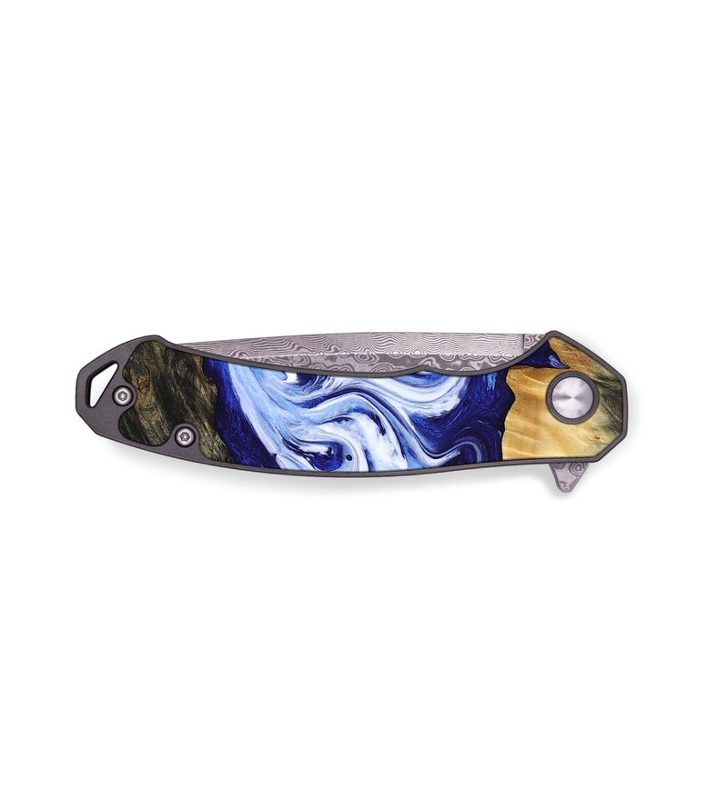 EDC Wood Pocket Knife - Ola (Blue, 799051)