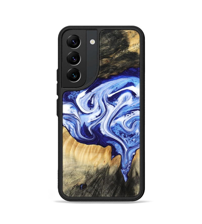 Galaxy S22 Wood Phone Case - Ola (Blue, 799051)