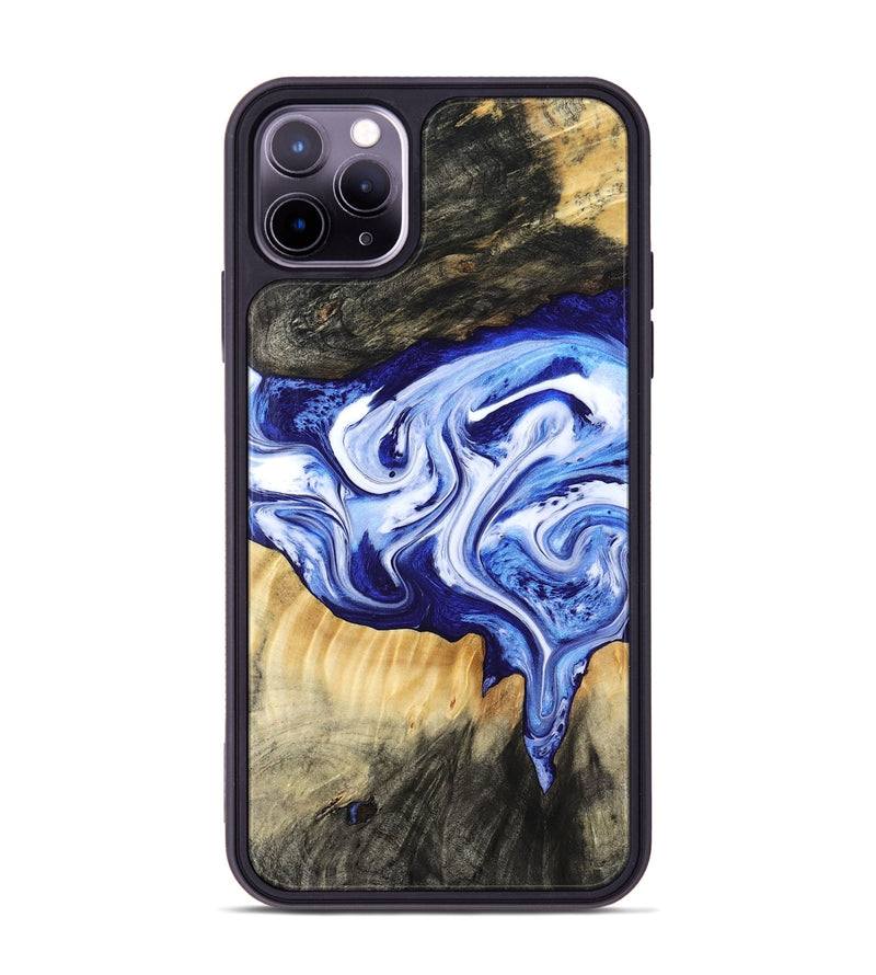 iPhone 11 Pro Max Wood Phone Case - Ola (Blue, 799051)