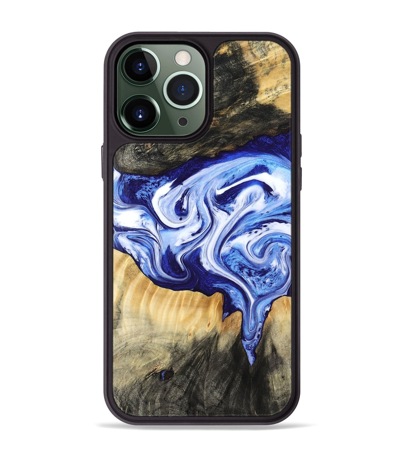 iPhone 13 Pro Max Wood Phone Case - Ola (Blue, 799051)