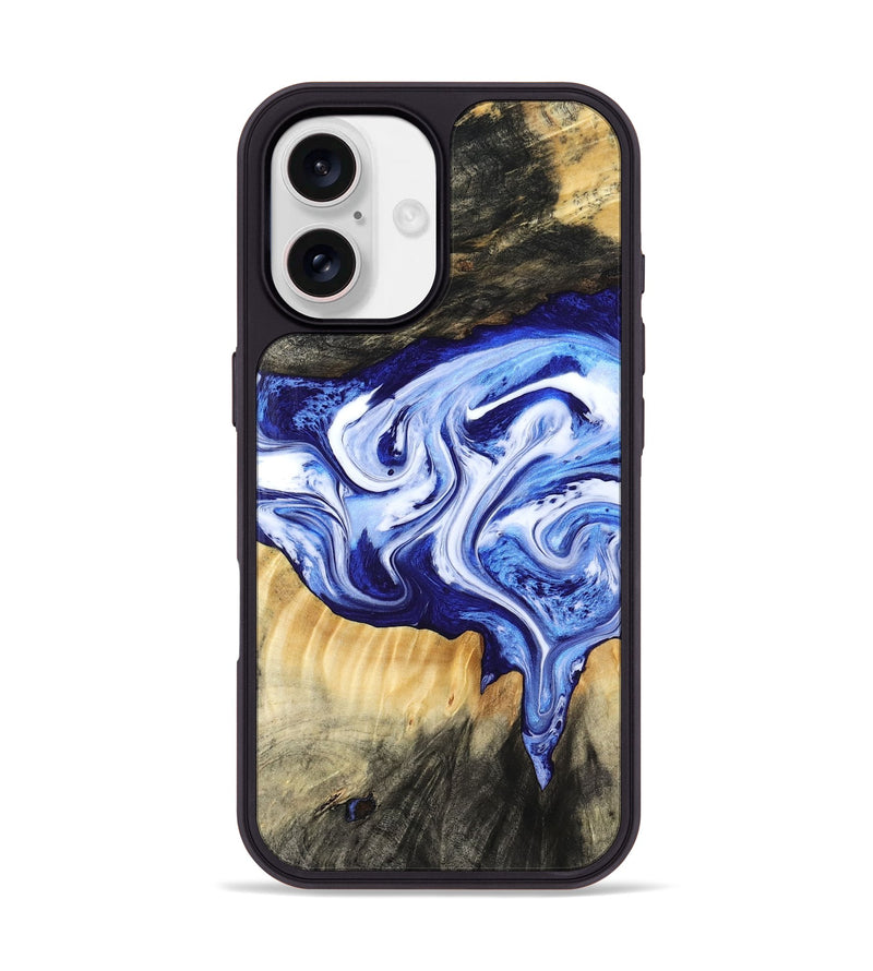 iPhone 17 Wood Phone Case - Ola (Blue, 799051)