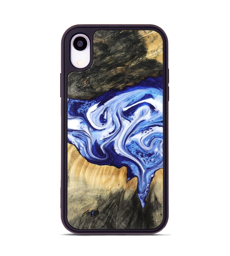 iPhone Xr Wood Phone Case - Ola (Blue, 799051)