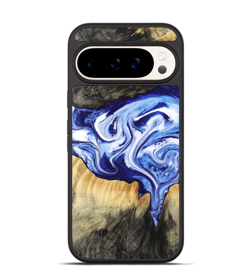 Pixel 9 Wood Phone Case - Ola (Blue, 799051)