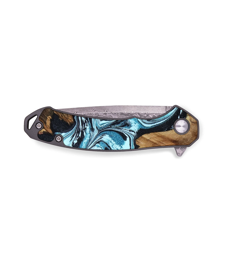 EDC Wood Pocket Knife - Hellen (Blue, 799053)